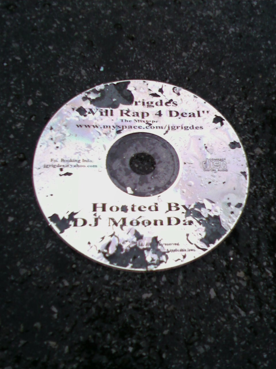 Golf Ball. Music CD. Something...was going on. Check out the next pic...