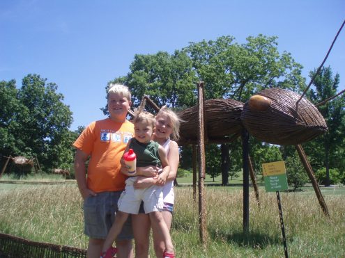 Still unable to get all 4 kids, BUT, got a picture with Ethen, who still doesn't like to be photographed, AND he's smiling!